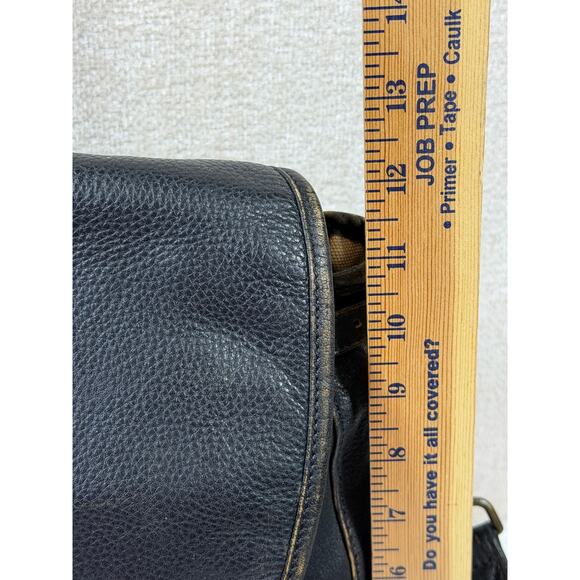 Territory Ahead Men’s Black Pebbled Leather Messenger Shoulder Laptop Bag Office - Picture 5 of 13